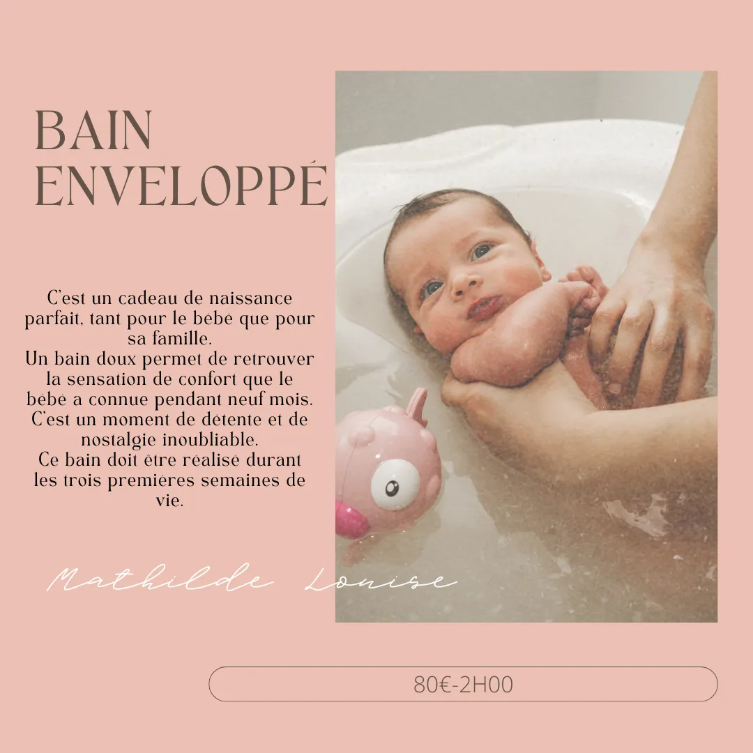 Mathilde - Massage femme enceinte - Massage bébé - Bain enveloppé - Saint- Lô · Photos 1